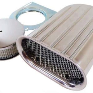 Polished 5 Fin Mini Hillborn Style Aluminum Air Scoop