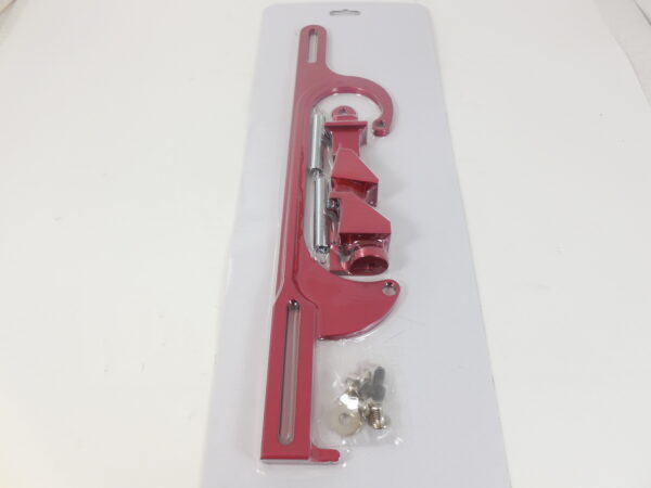 Billet 4150 Carburetor Throttle Cable Bracket – Red
