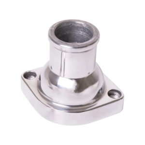 Polished Aluminum GM LS Water Neck – Straight