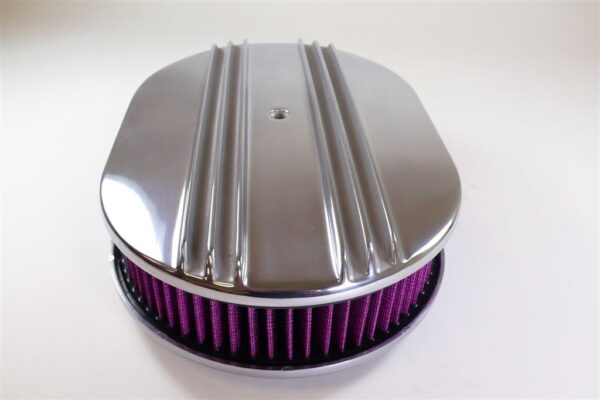15″ x 2″ Dual Finned Polished Aluminum Washable Air Filter Set