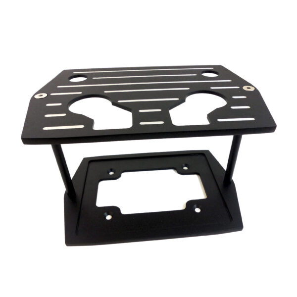 Ball Milled Billet Battery Tray For Optima 34/78 – Gloss Black
