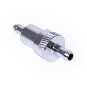 Chrome Aluminum 2-Piece Inline Fuel Filter