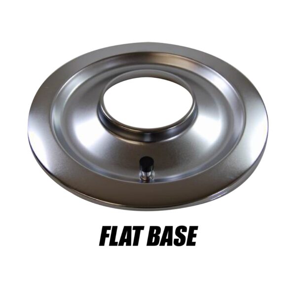 14″ Red W/ Chrome Lip Round Super Flow Air Cleaner Set - Imagen de 2