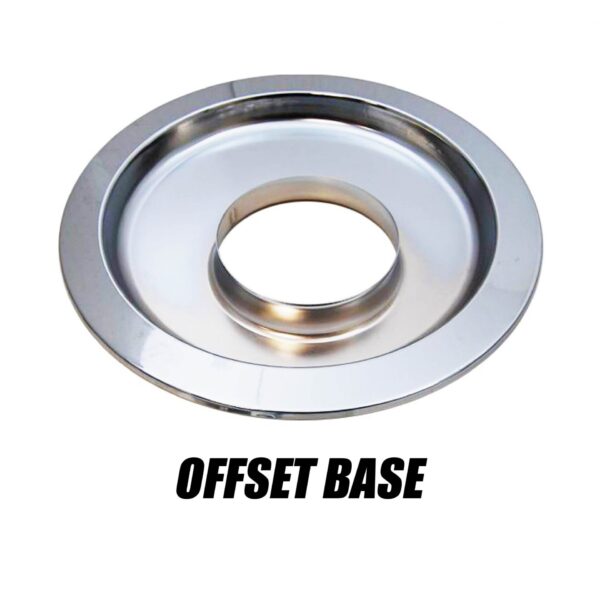 14″ Red W/ Chrome Lip Round Super Flow Air Cleaner Set - Imagen de 4