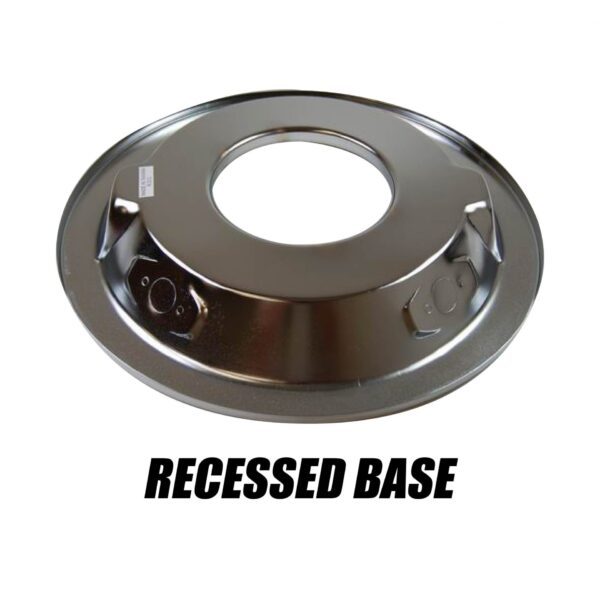14″ Red W/ Chrome Lip Round Super Flow Air Cleaner Set - Imagen de 3