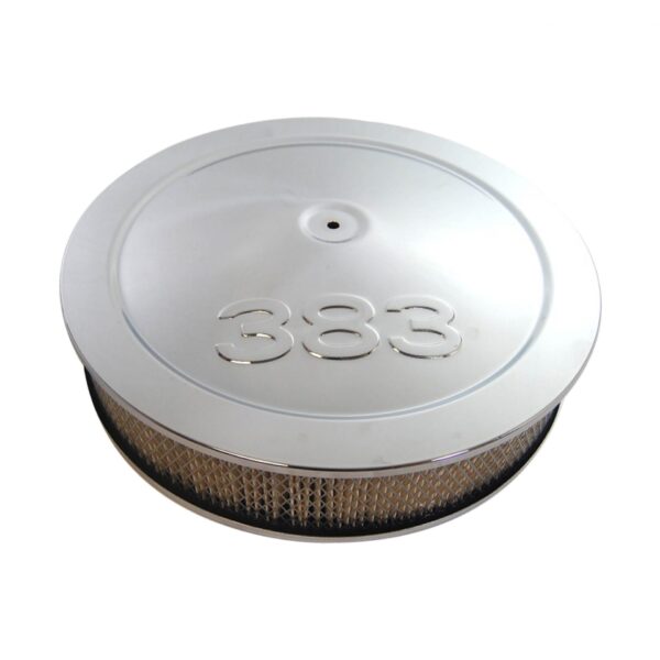 14″ x 3″ Chrome Air Cleaner Set with Cubic Inch Logo