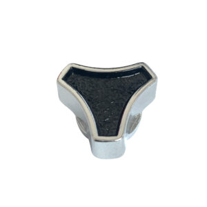 Deluxe Tri-Bar Style Small Air Cleaner Wing Nut – Black/Chrome