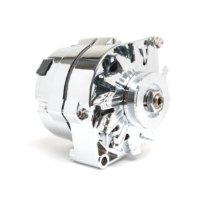 GM 1-Wire 140 Amp V-Belt Alternator – Chrome