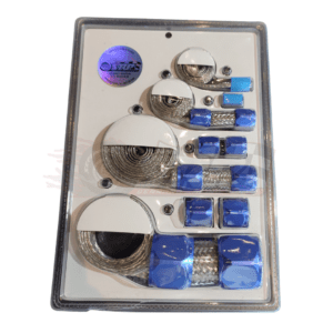 Blue braided hose sleeving kit